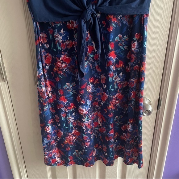 One Piece Dress with Tie Front - Picture 4 of 8